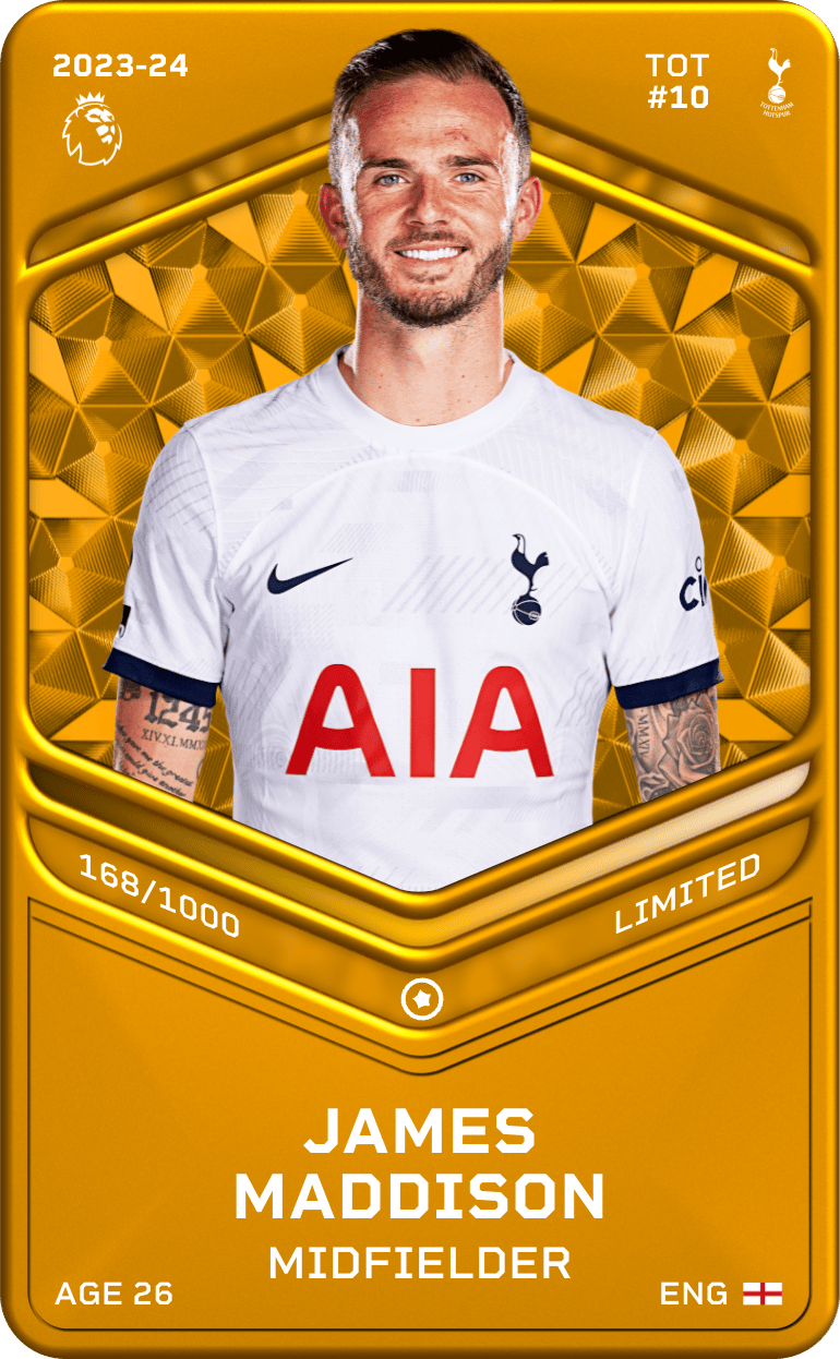 James Maddison 2023-24 • Limited 168/1000