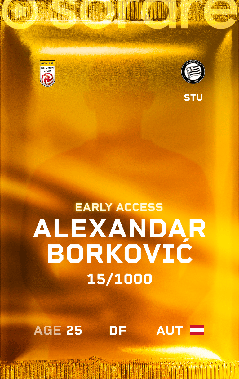Alexandar Borković 2024-25 • Limited 15/1000