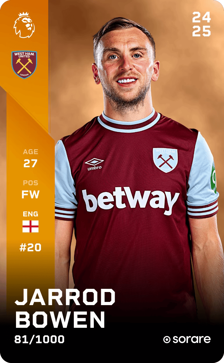 Jarrod Bowen 2024-25 • Limited 81/1000