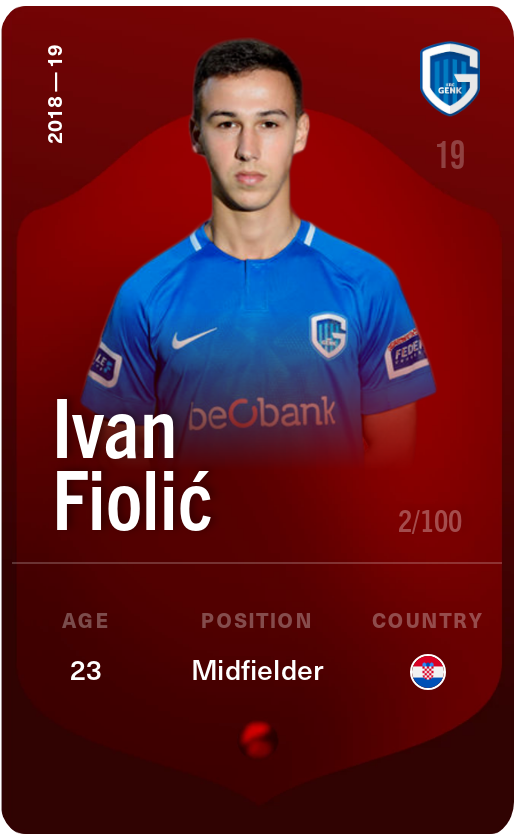 Sorare - Sorare Official - Ivan Fiolić 2018-19 • Rare 2/100 - NFT # 100390860801193008928334557608852047350914768870299042261815200650170032199945
