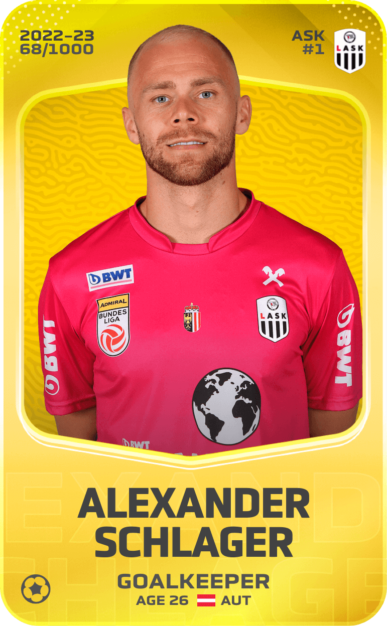 Alexander Schlager 2022-23 • Limited 68/1000
