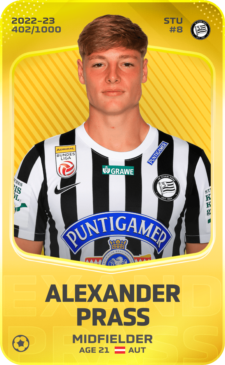 Alexander Prass 2022-23 • Limited 402/1000