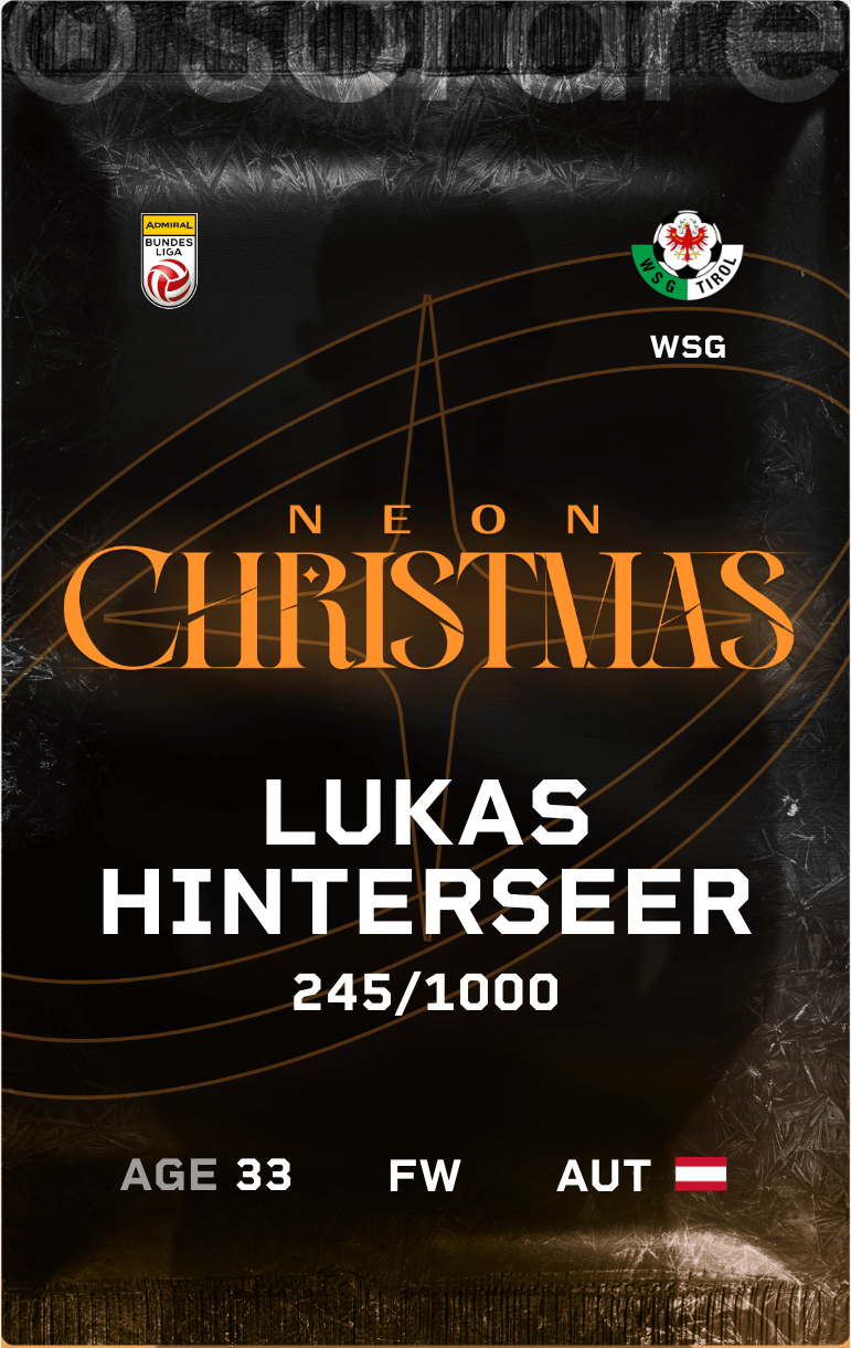 Lukas Hinterseer 2024-25 • Limited 245/1000