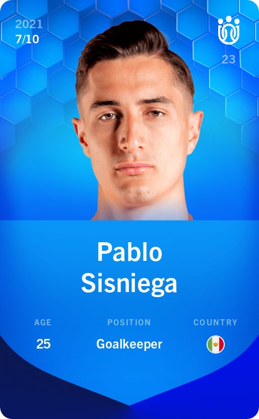 Sorare - Sorare Official - Pablo Sisniega 2021-22 • Super Rare 7/10 - NFT # 4440382675342631659234740092484488258478671054416759727783972421424040509030