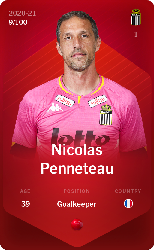 Sorare - Sorare Official - Nicolas Penneteau 2020-21 • Rare 9/100 - NFT # 105899653664784867357191960817373702458953564398737503720856264016180151907243