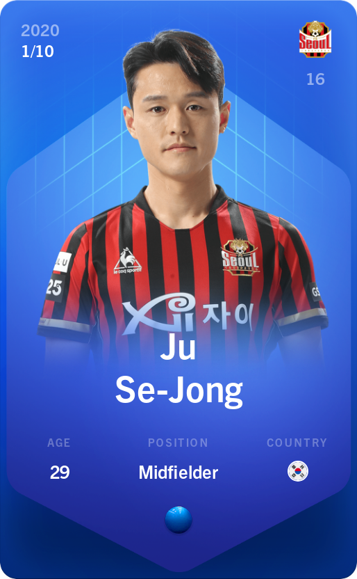 Sorare - Sorare Official - Ju Se-Jong 2020-21 • Super Rare 1/10 - NFT # 113199591156376204582564082466664800310378962358857848277173149560383014088477