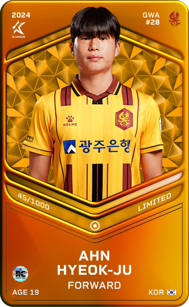Ahn Hyeok-Ju 2024-25 • Limited 45/1000