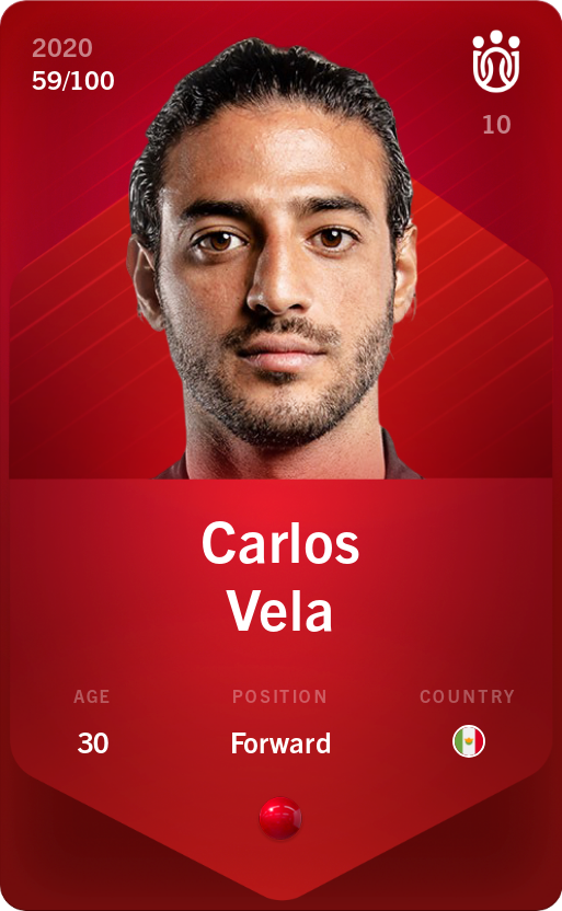 Sorare - Sorare Official - Carlos Vela 2020-21 • Rare 59/100 - NFT # 16997732989531447885313948625400199057070553046821733950820172914094882090692