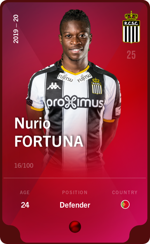 Sorare - Sorare Official - Nurio Fortuna 2019-20 • Rare 16/100 - NFT # 57798623185755701984813591795955707532824653141829510357653727574048126877463