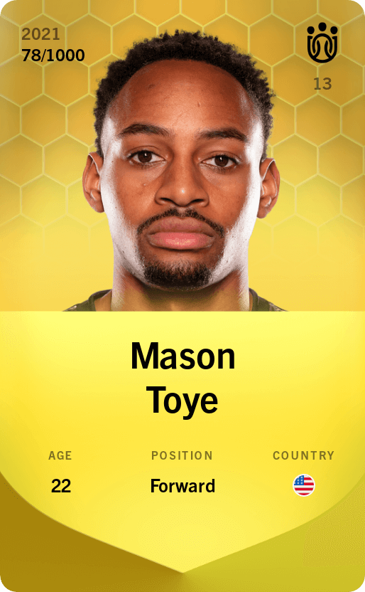 Mason Toye 2021-22 • Limited 78/1000