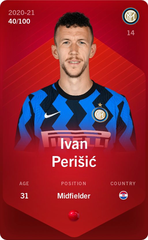 Sorare - Sorare Official - Ivan Perišić 2020-21 • Rare 40/100 - NFT # 62981361578533587287653890596838803893050296126197114430105847208561140833994