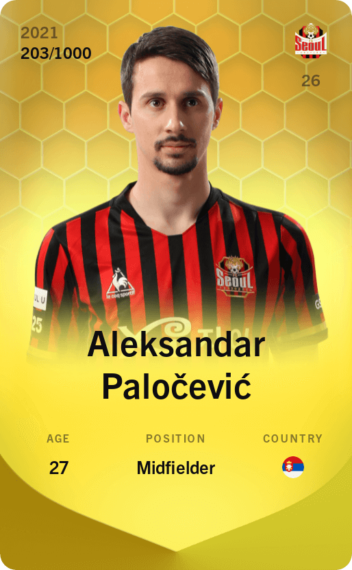 Aleksandar Paločević 2021-22 • Limited 203/1000