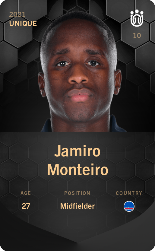 Sorare - Sorare Official - Jamiro Monteiro 2021-22 • Unique - NFT # 66381660978253215497038044858691919989338278113330795832988431628299479959505