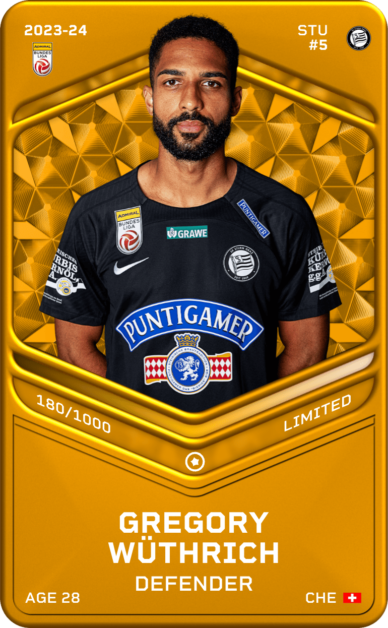 Gregory Wüthrich 2023-24 • Limited 180/1000