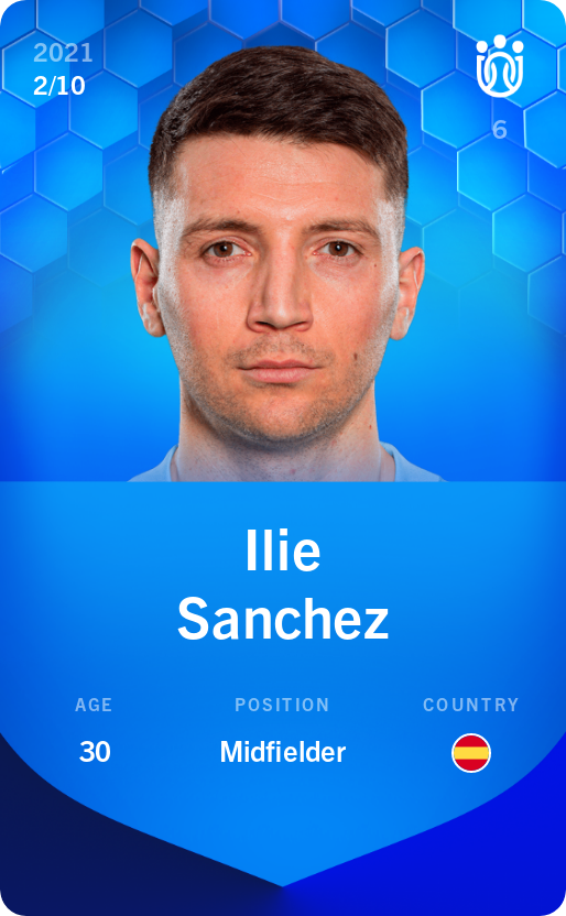 Sorare - Sorare Official - Ilie Sanchez 2021-22 • Super Rare 2/10 - NFT # 57566605685231284534886786354217903635239525725904429396656348911609377435656