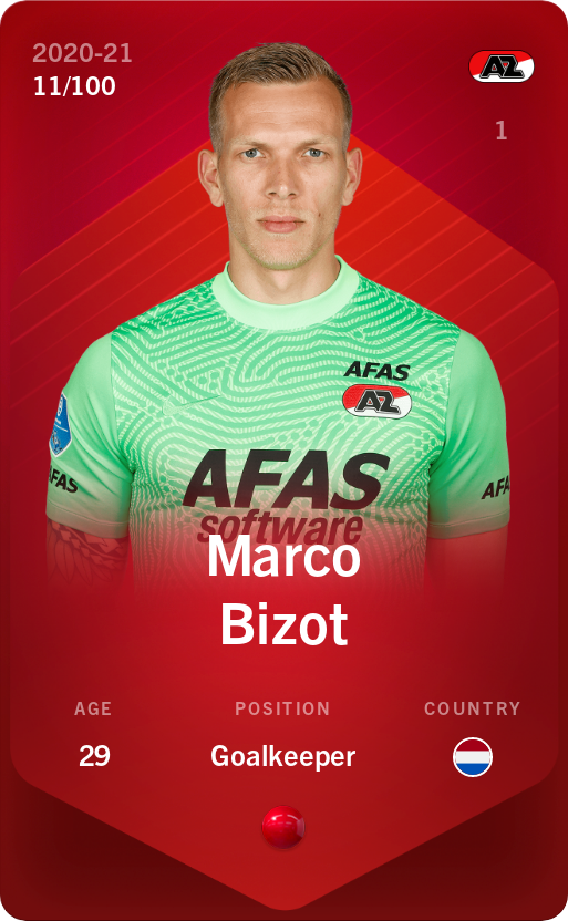 Sorare - Sorare Official - Marco Bizot 2020-21 • Rare 11/100 - NFT # 98935052860678143100262165719400745924398808995173954181854534504435913318241
