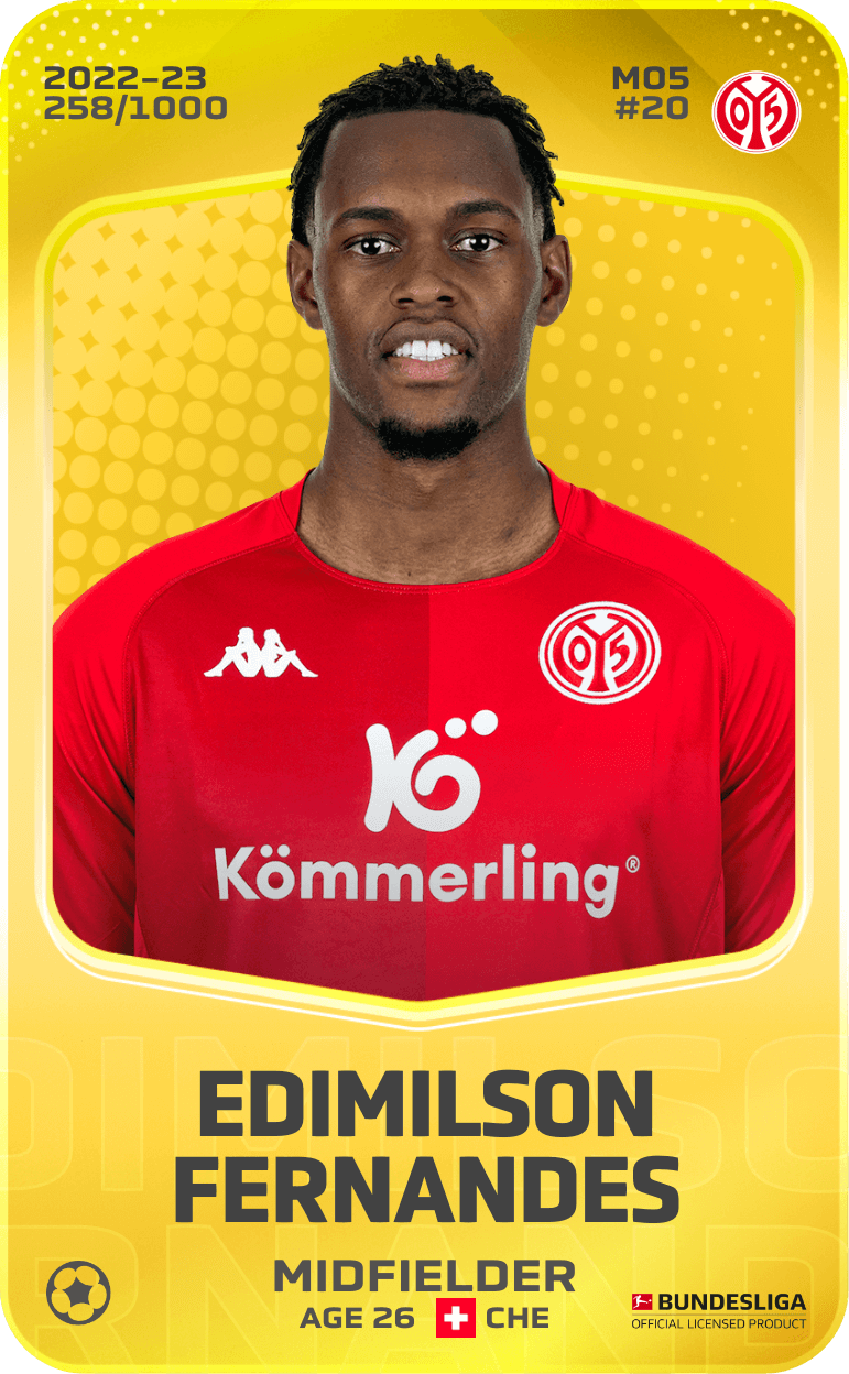Edimilson Fernandes 2022-23 • Limited 258/1000