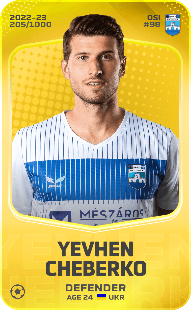 Yevhen Cheberko 2022-23 • Limited 205/1000