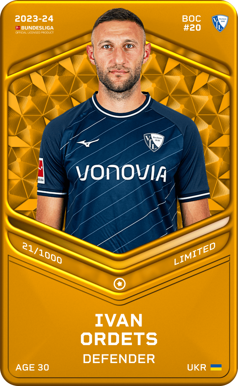 Ivan Ordets 2023-24 • Limited 21/1000