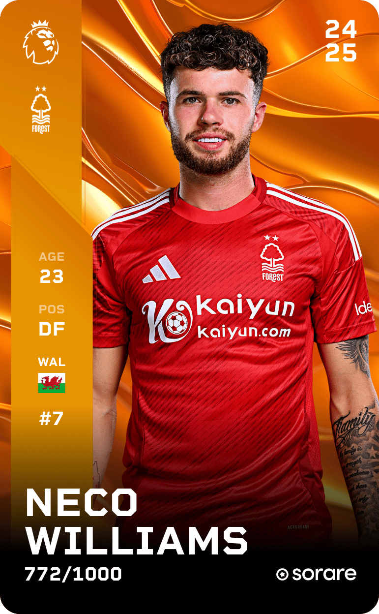 Neco Williams 2024-25 • Limited 772/1000