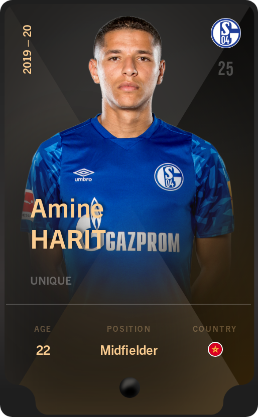 Sorare - Sorare Official - Amine Harit 2019-20 • Unique - NFT # 108521264180164996011820709736178501179460725864444394840404371702842348704462