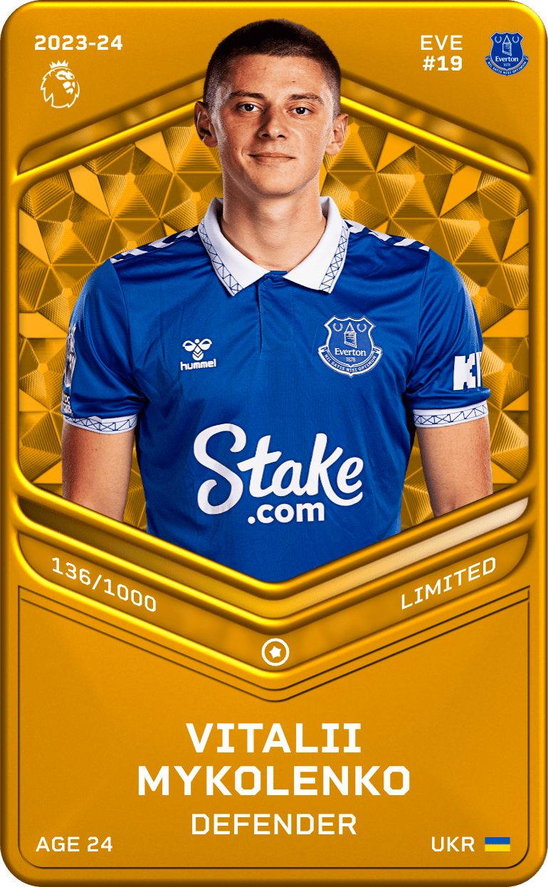 Vitalii Mykolenko 2023-24 • Limited 136/1000