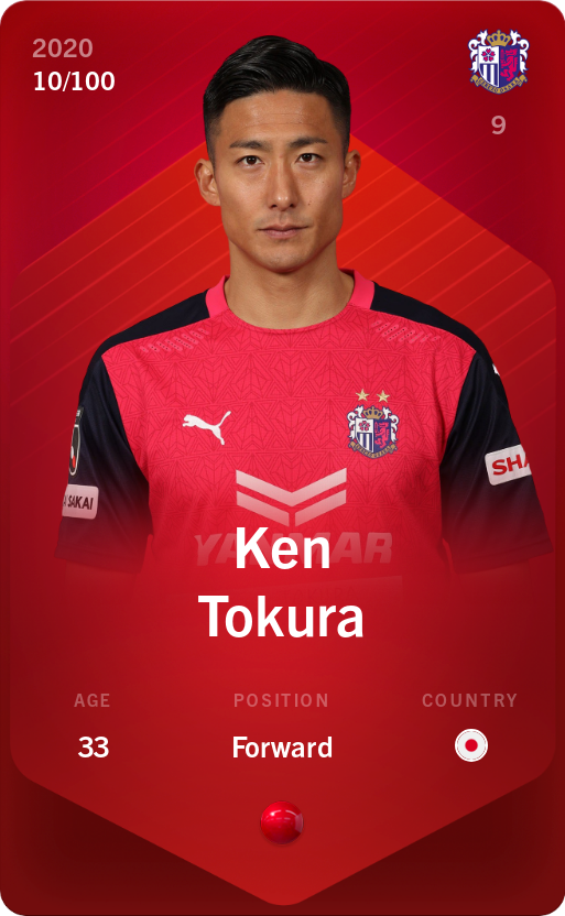 Sorare - Sorare Official - Ken Tokura 2020-21 • Rare 10/100 - NFT # 60702001713326757870563947494960400633066965946496038851806800524597116218930