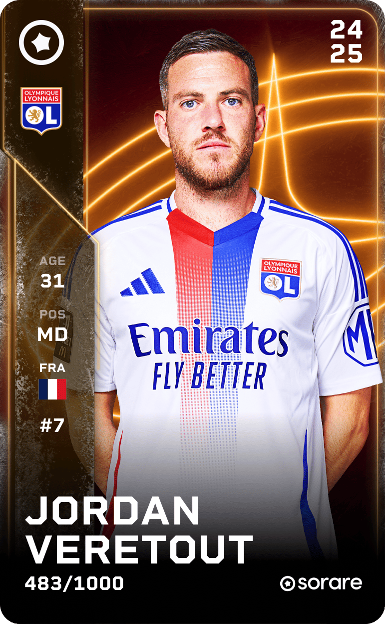 Jordan Veretout 2024-25 • Limited 483/1000