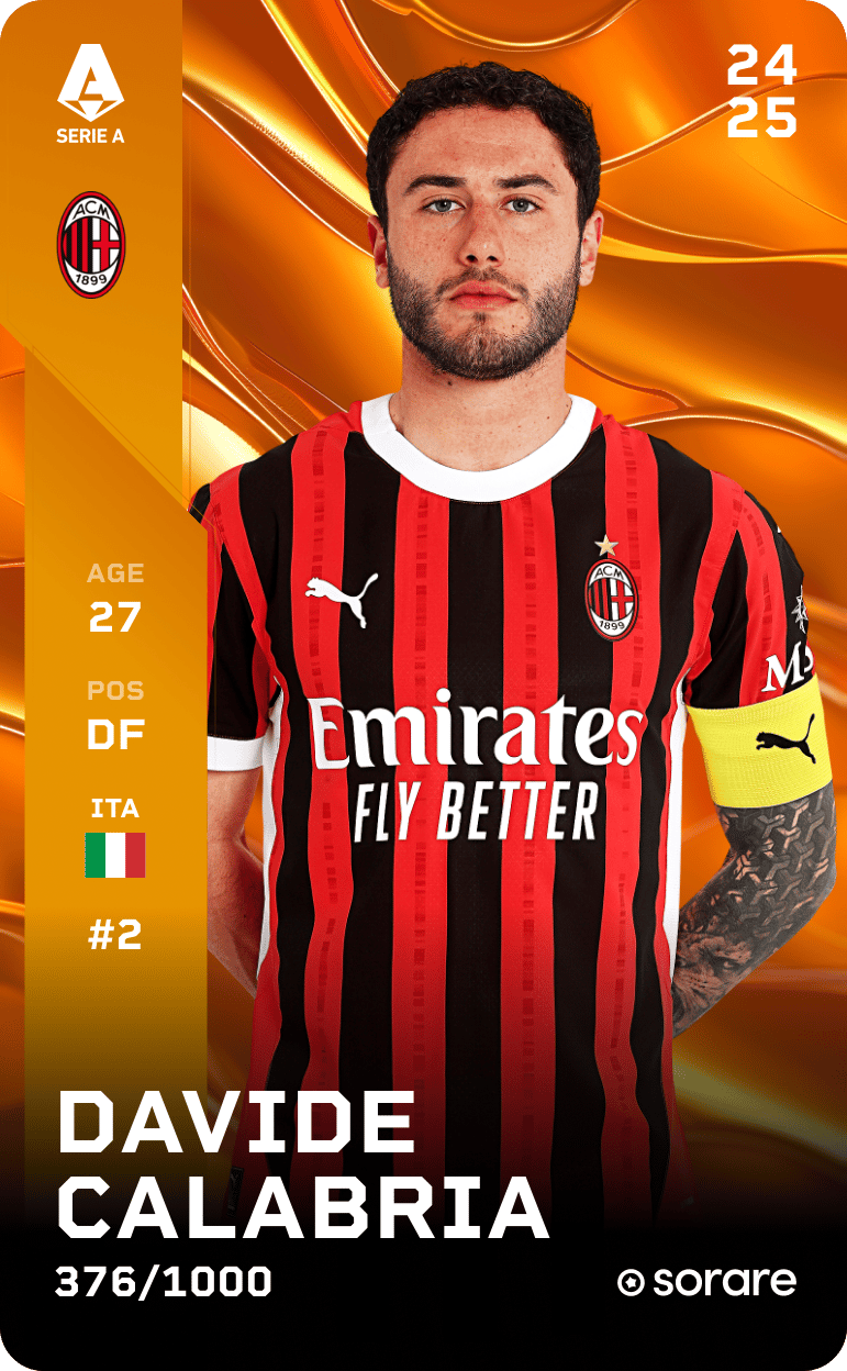 Davide Calabria 2024-25 • Limited 376/1000