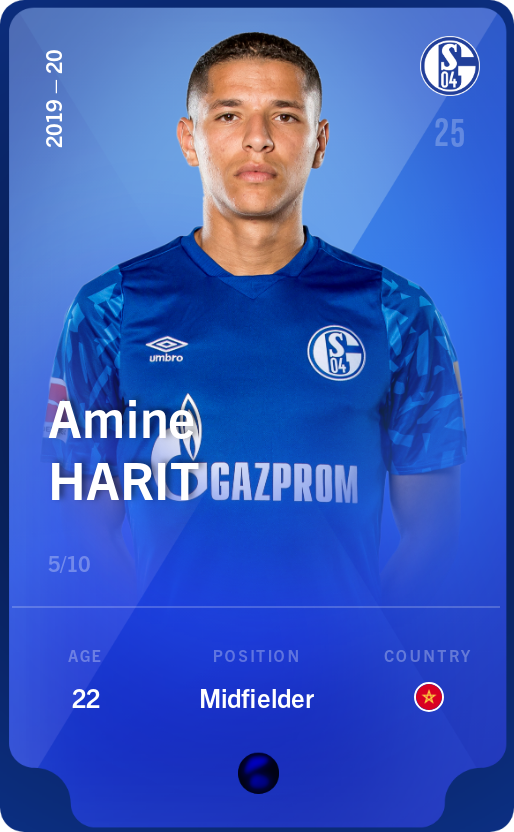Sorare - Sorare Official - Amine Harit 2019-20 • Super Rare 5/10 - NFT # 75205288161552862688585763744608899255803371231476904175614122626394140440817