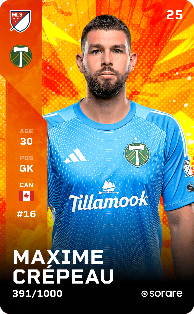 Maxime Crépeau 2025-26 • Limited 391/1000