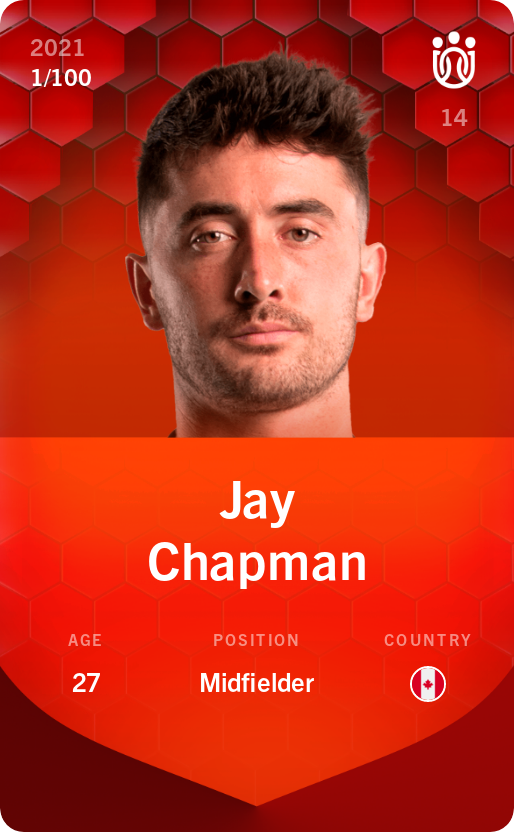 Sorare - Sorare Official - Jay Chapman 2021-22 • Rare 1/100 - NFT # 17042208036868902234751976072385629340069747610175259106351990222879043920788