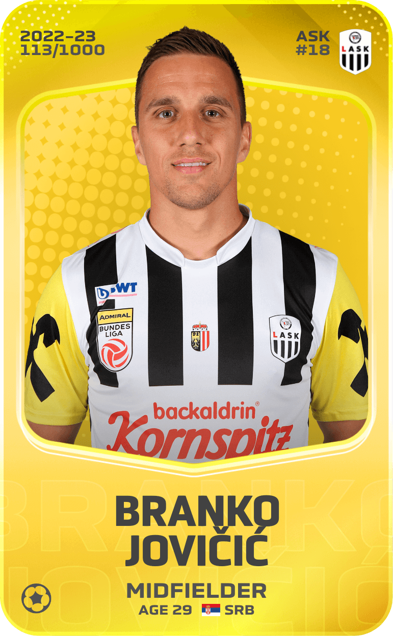 Branko Jovičić 2022-23 • Limited 113/1000