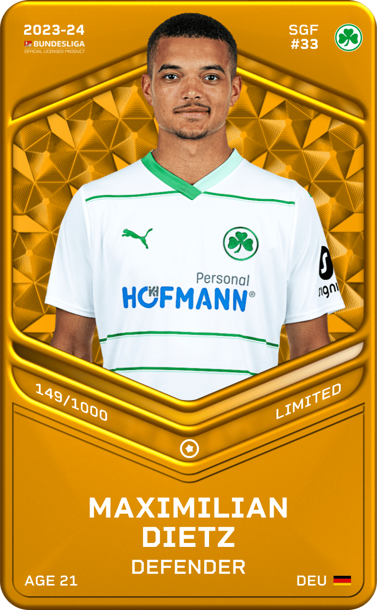 Maximilian Dietz 2023-24 • Limited 149/1000