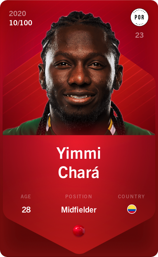 Sorare - Sorare Official - Yimmi Chará 2020-21 • Rare 10/100 - NFT # 81051581504213717445348310801610686967314104682839269533841597900648429121071