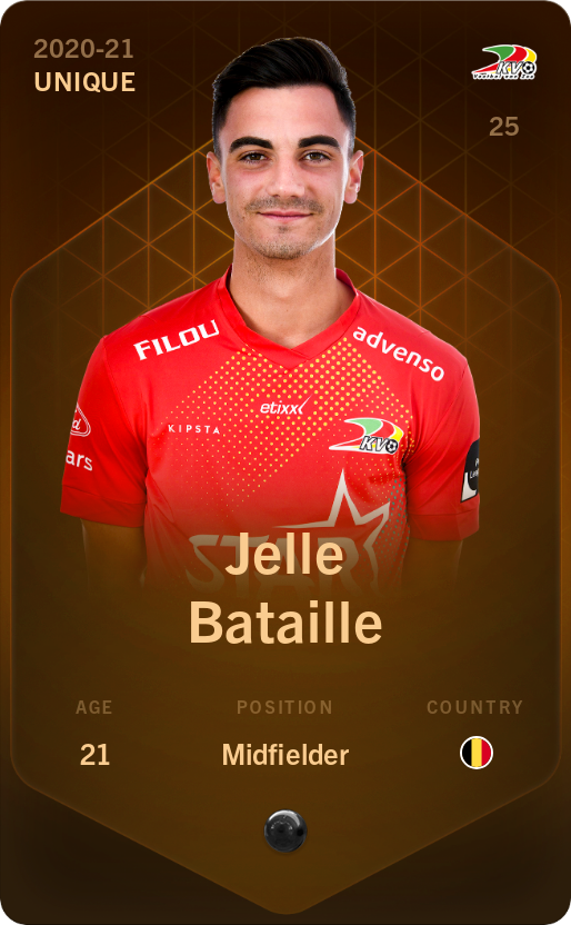 Sorare - Sorare Official - Jelle Bataille 2020-21 • Unique - NFT # 31139808435124749963551070415325655661228107459880951596415072432750758068040