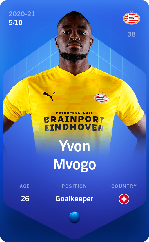 Sorare - Sorare Official - Yvon Mvogo 2020-21 • Super Rare 5/10 - NFT # 46958984648454929192493066041657607974454952008681576696986741366935275143221
