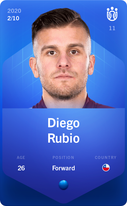 Sorare - Sorare Official - Diego Rubio 2020-21 • Super Rare 2/10 - NFT # 41405398209504053605281673419806292878997149599114843047126748980734596113080