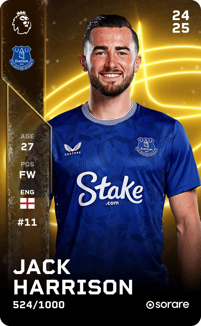 Jack Harrison 2024-25 • Limited 524/1000