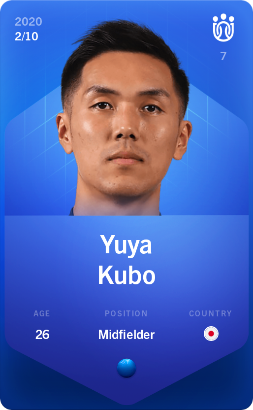 Sorare - Sorare Official - Yuya Kubo 2020-21 • Super Rare 2/10 - NFT # 70110156425230741331856061747990603355682571282985734399815181491960089489125