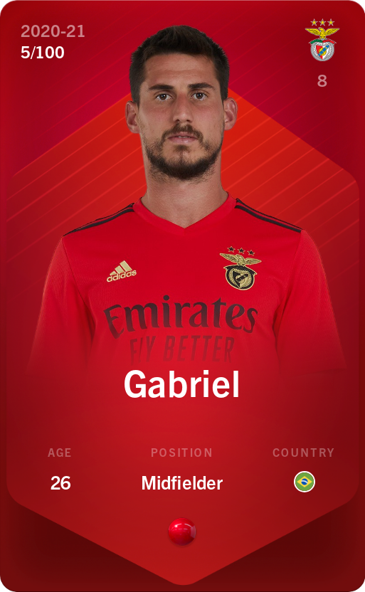 Sorare - Sorare Official - Gabriel 2020-21 • Rare 5/100 - NFT # 109117967768945264601554241933087859634195849804821528146153661645941461471209