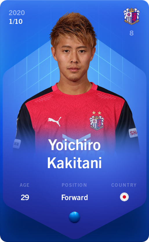 Sorare - Sorare Official - Yoichiro Kakitani 2020-21 • Super Rare 1/10 - NFT # 77559174006951047752336515216335731585149856252035577750340582783501927444223