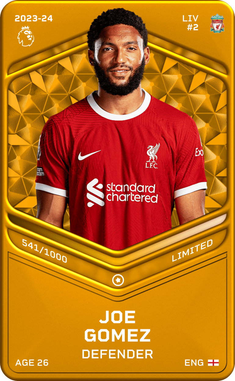Joe Gomez 2023-24 • Limited 541/1000