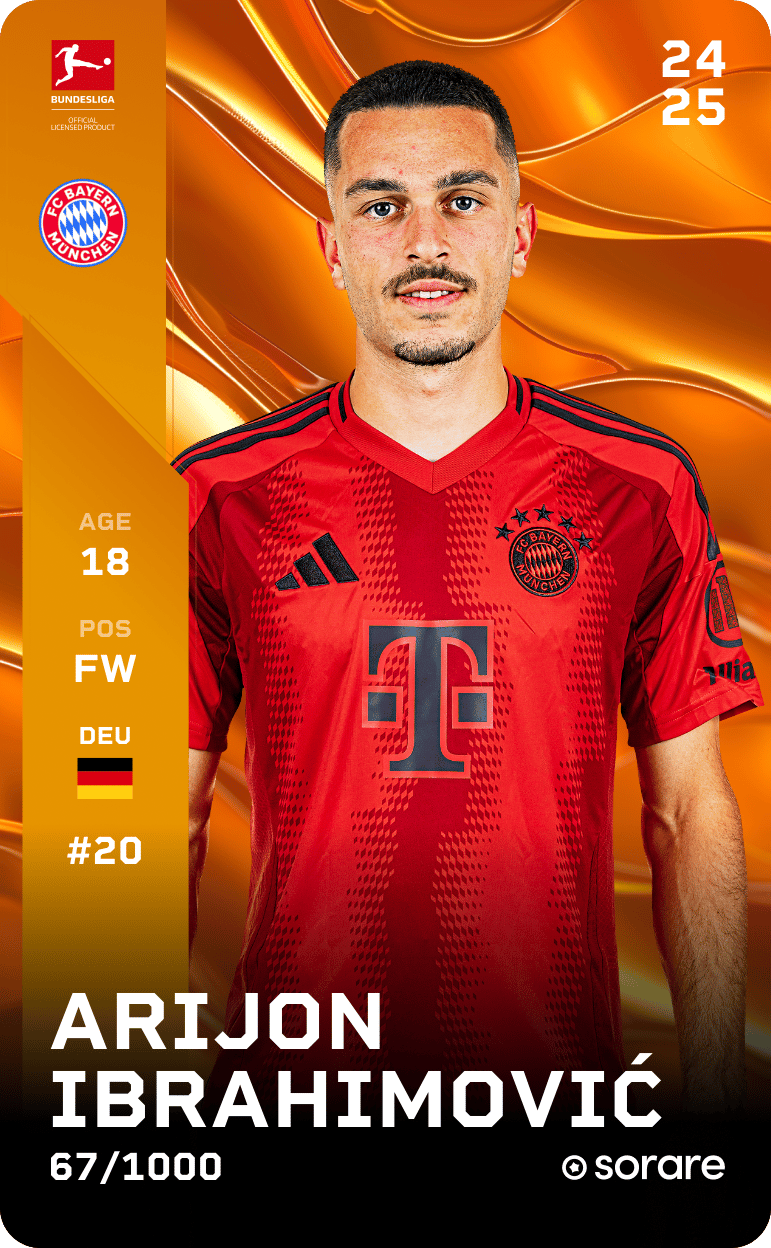 Arijon Ibrahimović 2024-25 • Limited 67/1000
