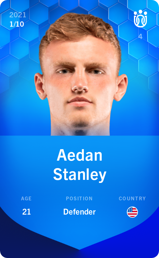 Sorare - Sorare Official - Aedan Stanley 2021-22 • Super Rare 1/10 - NFT # 79605225613710597796104602564389418621911556727077746783386806190352803104717