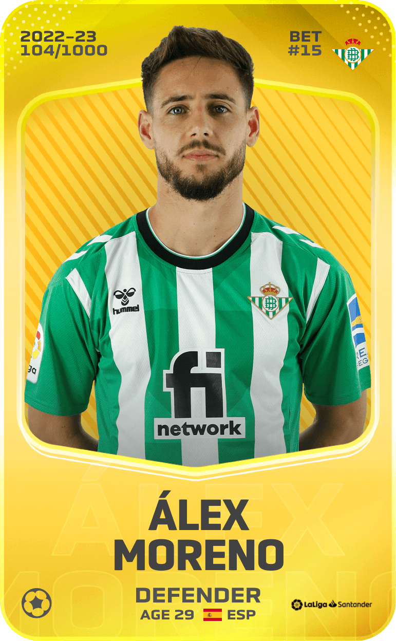 Álex Moreno 2022-23 • Limited 104/1000