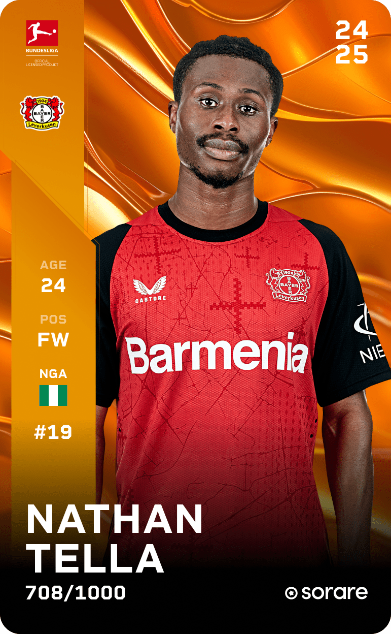 Nathan Tella 2024-25 • Limited 708/1000