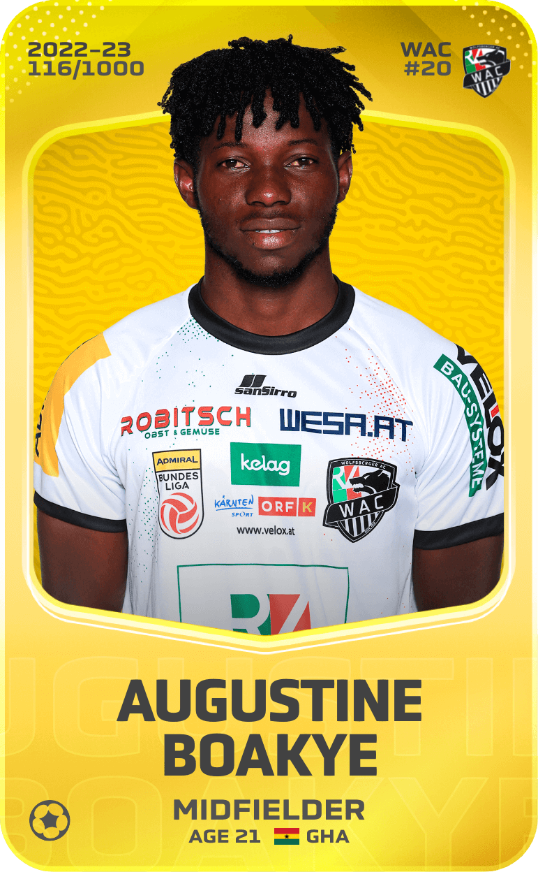Augustine Boakye 2022-23 • Limited 116/1000
