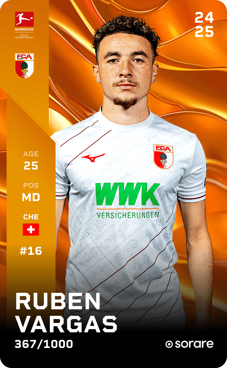 Ruben Vargas 2024-25 • Limited 367/1000