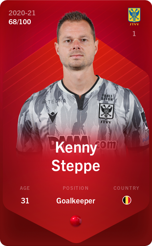Sorare - Sorare Official - Kenny Steppe 2020-21 • Rare 68/100 - NFT # 91221418222394010666727862894995003216735438091646372716804219403347572674656